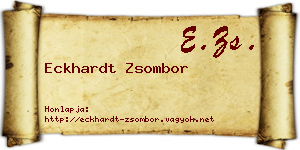 Eckhardt Zsombor névjegykártya